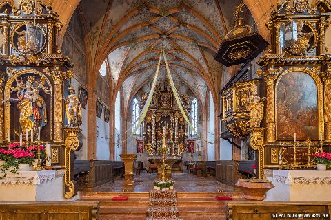 Gemeinde Reut Landkreis Rottal-Inn Taubenbach Pfarrkirche St. Alban (Dirschl Johann) Deutschland PAN